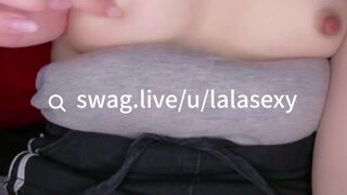 Asian Pink Pusssy fucked with Dildo| swag.live/u/lalasexy