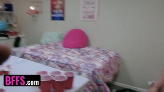 College Girls Jessica Rex, Emma Starletto & Paige Owens Share Two Roommates' Cocks - BFFS