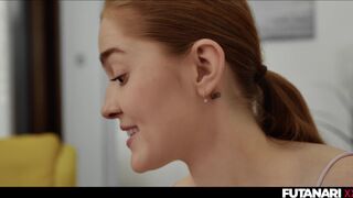Real Life Futa with Jia Lissa - Redhead shemale fuck her step sis