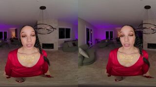 Ebony Babe Alexis Tae As VAMPIRE Emem Seduces You In MASQUERADE SWANSONG VR Porn