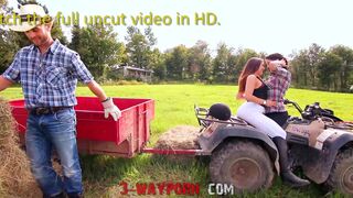 Two Hotties Fuck Outdoors on the Farm