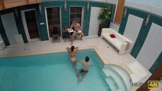 Sex adventures in private swimming pool