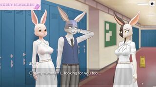 [Gameplay] Haru's secret life Chapter #2 Louis fucks the bitch bunny Haru beastars