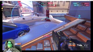 [Gameplay] 【Overwatch2】015 A black hunk is in his strongest ult but lie because ana