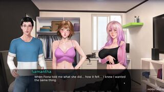 [Gameplay] EP10: THREESOME VIRGIN sex with Fiona and Samantha [Prince of Suburbia ...