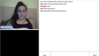 18 yo brunette showing her tits on chat