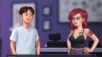 [Gameplay] Summertime Saga - We Got Mia Tatoo Done