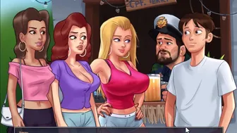 [Gameplay] Summertime Saga - I Helped Roxy With Her Id And Saw Their Hot Boobs