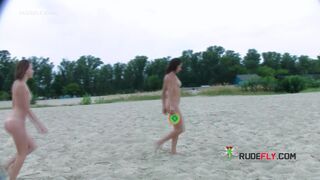 Cute nudist teen filmed by voyeur