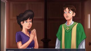 [Gameplay] Summertime saga - Johannes did something that Nun Angelica didn't like