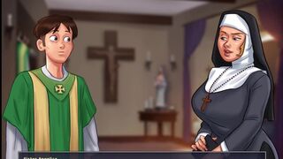 [Gameplay] Summertime saga - Johannes did something that Nun Angelica didn't like