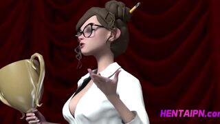 Teacher & Studs Crazed 3D Hentai Threesome