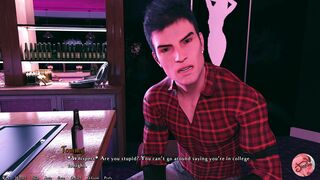 [Gameplay] BEING A DIK #33 - Talking with whores in the club - Gameplay commented
