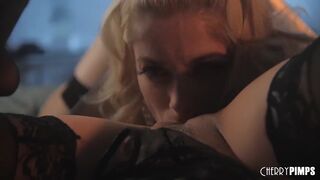 Blonde Lesbians Charlotte Stokely and Lyra Law Play with Their Tits and Pleasure their Pussies