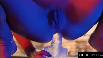 Ice porn video – The Life Erotic - Watch Her Fucking Her Tight Asshole With A Huge Dildo Made Of Ice
