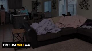 Thick Step Mom Natasha Nice Welcomes Her New Step Son To Their Free Use Household - FreeUse Milf