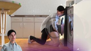 [Gameplay] Apocalust [v0.04] - Part 8 - Guy rubs on the gorgeous ass of a MILF stu...
