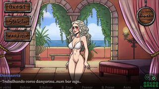 [Gameplay] Game of Whores ep XV Dany dançando e Sansa garçonete no Bar