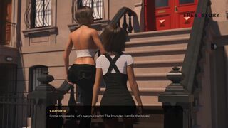 [Gameplay] No more money visual novel episode one Part two - hero's gf giving kiss...