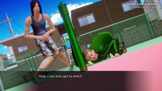 [Gameplay] Waifu Academy | Naughty Asian Teen Step Sister Sits On Step Brother's C...