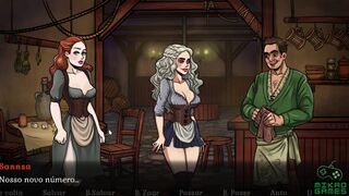 [Gameplay] Game of whores ep 30 Novo Show de Striptease Sansa chupando Dany
