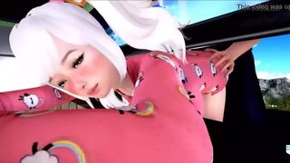 [Gameplay] Anime Hentai virgin princess with massive boobs Deepthroating stepbroth...