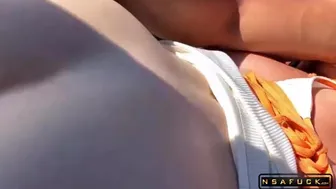 Stepsister Sucking Dick Stranger in Car