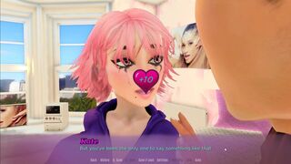 [Gameplay] The wants of summer [Hentai game PornPlay] Ep.4 kissing the step sister...