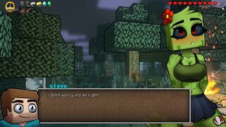 [Gameplay] Minecraft Horny Craft - Part 28 Creeper In Lingerie! Blowjob POV By Lov...