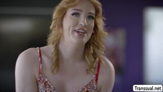 Trans Redhead Erica fucks Destiny Cruz