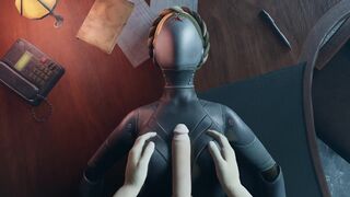 [Gameplay] Atomic Heart No Hands White guy tits fuck Robot Girl Big Boobs Cum on t...