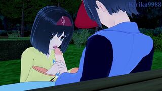 [Gameplay] Erika and I have intense sex in the park at night. - Pokémon Hentai