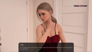 [Gameplay] No more money visual sex novel - Getting blowjob from Lauran