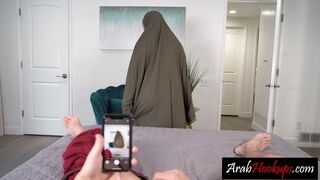 Arab teen learns how to suck a dick