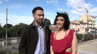 Deepthroat for beautiful Azylis and her lucky boyfriend