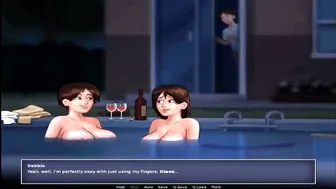[Gameplay] Summertime Saga: Hot Cougar MILF's Got Caught Naked In The Pool Ep.186