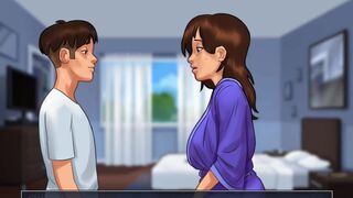 [Gameplay] Summertime Saga: Horny MILF Got Fucked And Creampied, You Can See The C...
