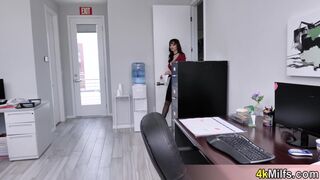 MILF loves playing tricks on employees