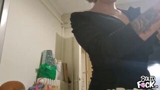 CREAMPIE BLOWJOB Young French Slut Cooks