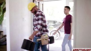 Getting Anal Fucked by the Beefy Contractor