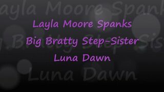 Clips 4 Sale - Layla Moore Spanks Bratty Step-Sister Luna Dawn - mp4