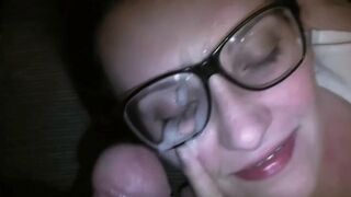 GLASSES AND TONGUE CUMSHOT SCENES ONLY -SD