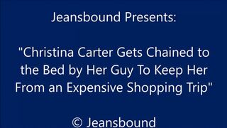 Clips 4 Sale - Christina Carter Bound to the Bed by Her Guy - HD