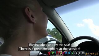 Lesbians have Hot Sweet Pussy Eating Sex in Car
