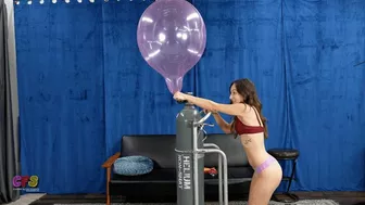 Clips 4 Sale - Renee Pops More Balloons on the Helium Tank 4K (3840x2160)