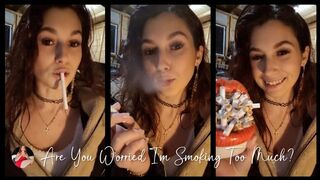 Clips 4 Sale - Are you worried I'm smoking too many cigarettes? - check out my super-overfilled ashtray