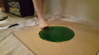 Clips 4 Sale - Monster Stuck Barefoot in Seafoam Glue