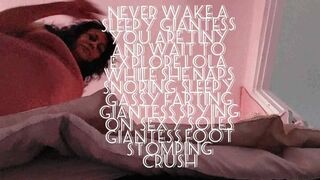 Clips 4 Sale - Never Wake a Sleepy Giantess you are tiny and wait to explore Lola while she naps Snoring Sleepy Gassy farting Giantesses Sexy Soles mkv