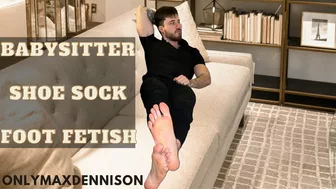 Clips 4 Sale - Gay Foot Fetish Babysitter - Shoe Sock Foot