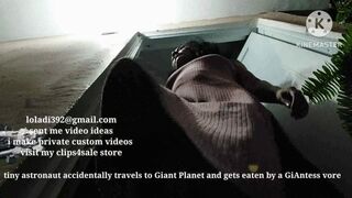 Clips 4 Sale - Giantess vore short Tiny Astronauts accidentally lands in a Giant World and get Eaten by a Giantess avi